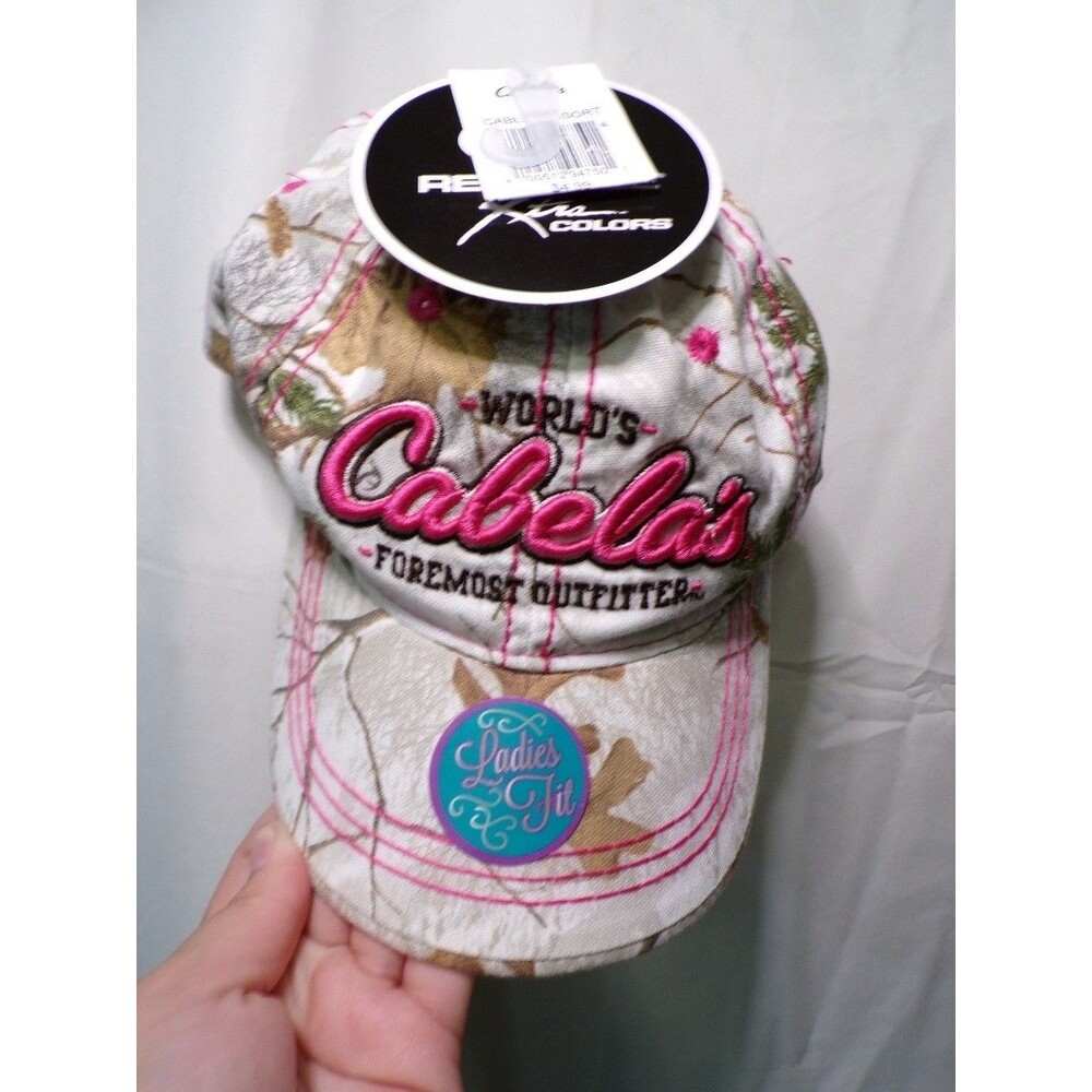 Cabela's Women's Pink Realtree Xtra Colors Camouflage Baseball Cap One Size